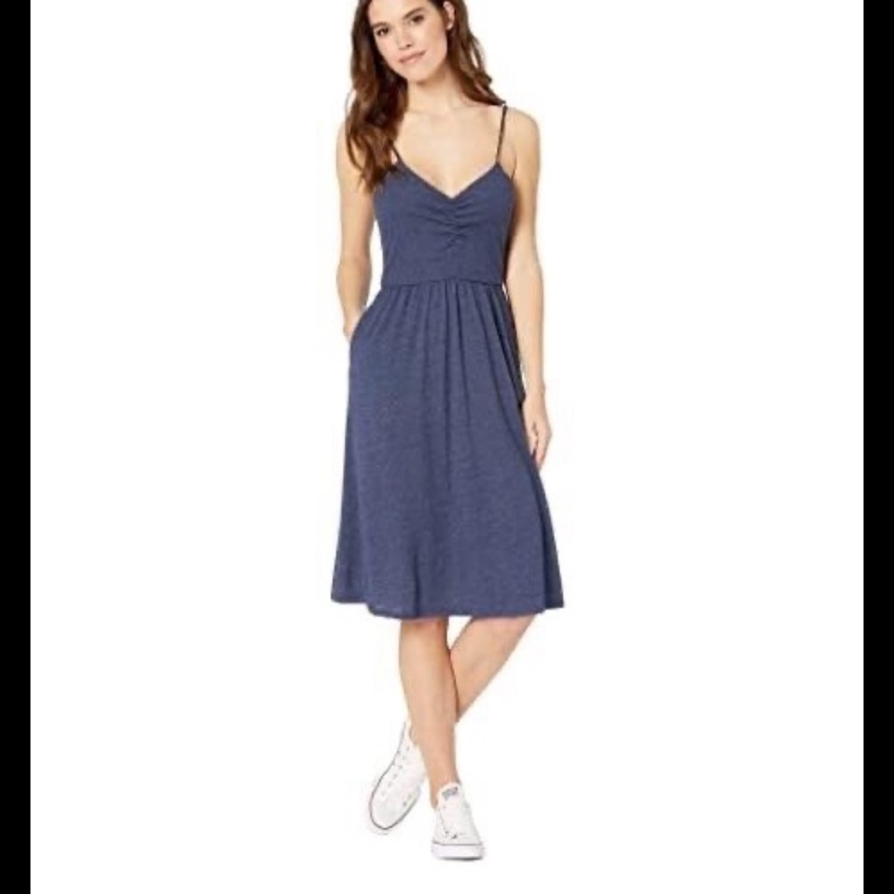 Chaser Tri-blend Cami Skater Dress Blue Size M - NWT